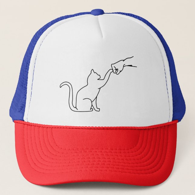 Casquette Poignée de chat, Amoureux de les chats (Devant)