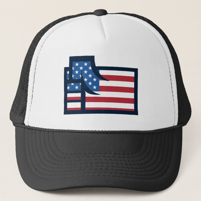 Casquette Poing patriotique américain (Devant)