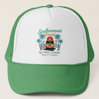 Casquette Point le plus méridional Key West ambiance rétro t
