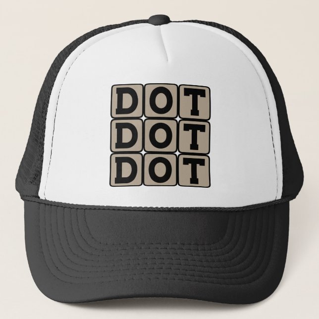 Casquette Point Point Point, Ellipse (Devant)