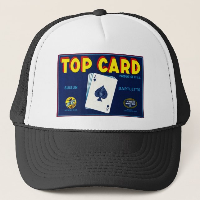 Casquette Poires supérieures de Bartletts de carte (Devant)