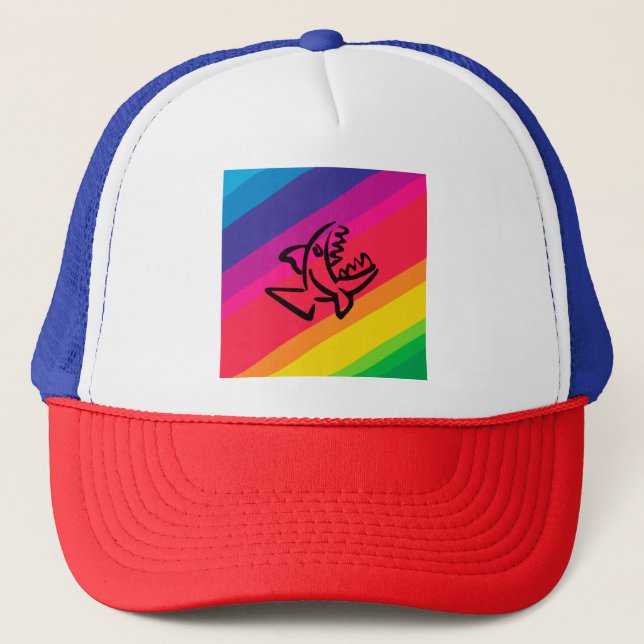 Casquette Poisson arc-en-ciel (Devant)