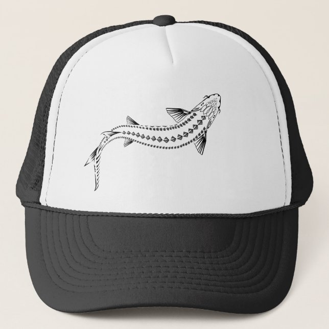 CASQUETTE POISSON DE STURGEON DE BAIGNADE TRIBAL (Devant)