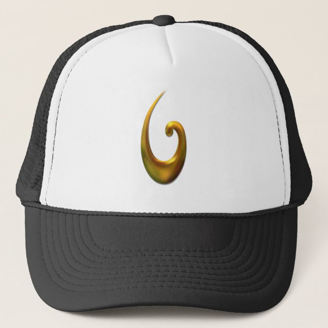Casquette Poisson Maori - Or (Devant)