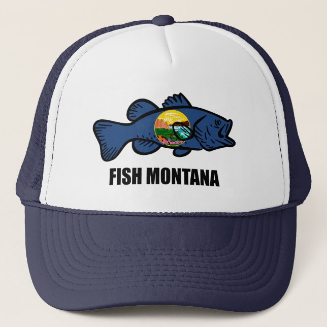 Casquette Poisson Montana Bass (Devant)