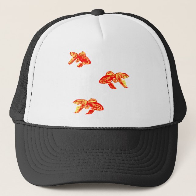 Casquette poisson rouge (Devant)