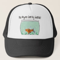 Poisson rouge et cuvette drôles