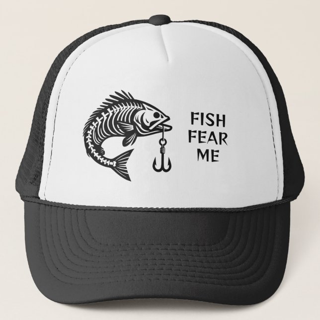 Casquette Poisson texte personnalisé (Devant)