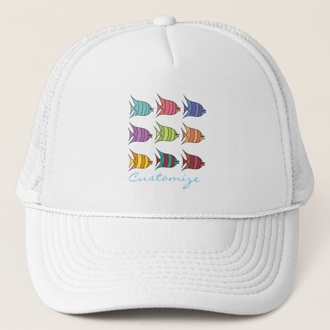 Casquette Poissons tropicaux multicolores Thunder_Cove (Devant)