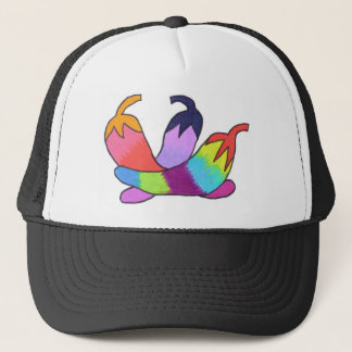 Casquette Poivrons de piment d'arc-en-ciel