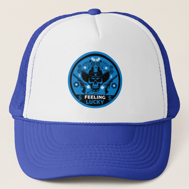 Casquette Poker thème Lucky (Devant)
