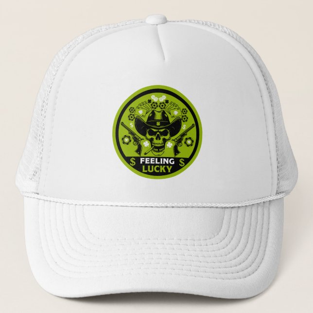 Casquette Poker thème Lucky (Devant)