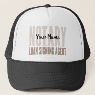 Casquette Police Brown de l'agent de signature de prêt notai