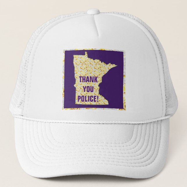CASQUETTE POLICE MERCI ! (Devant)