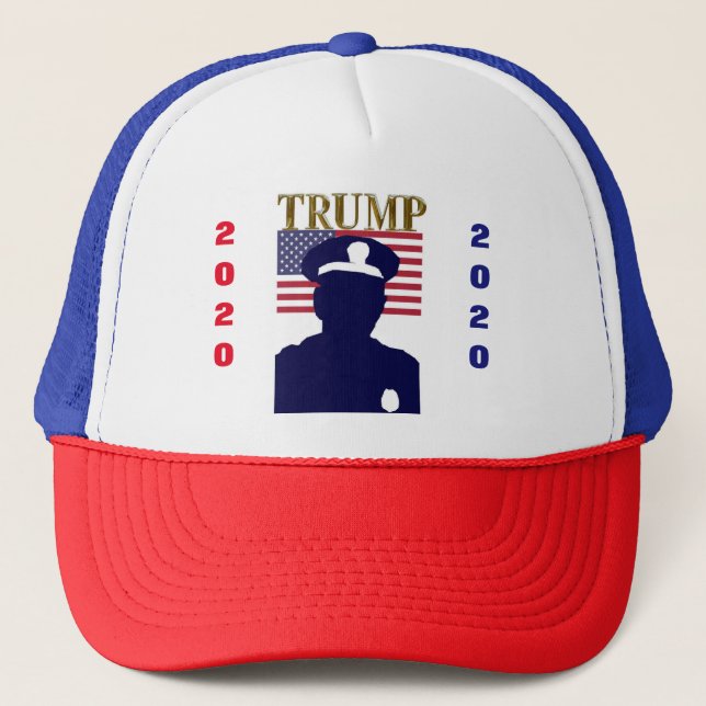 CASQUETTE POLICE POUR TRUMP (Devant)
