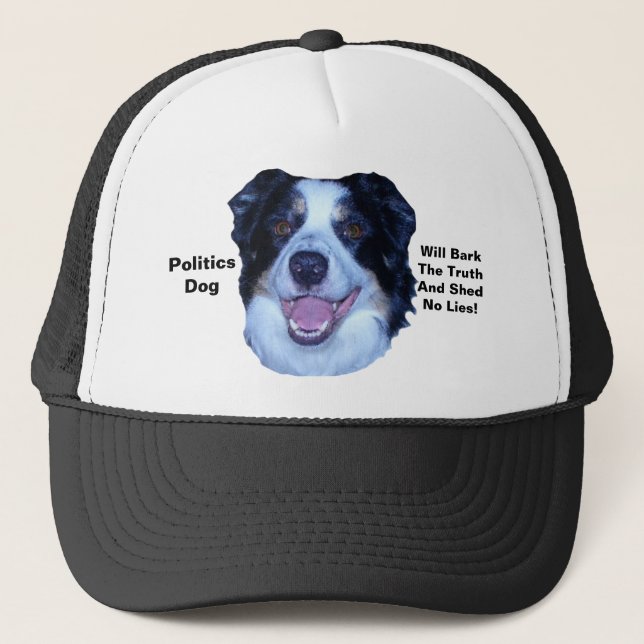 Casquette Politique Frontière Collie Va Écraser La Vérité (Devant)