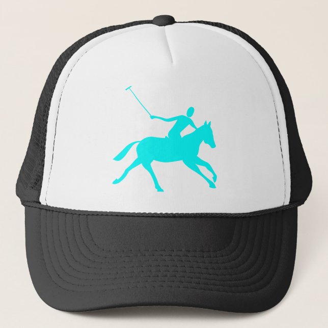 Casquette Polo - Cyan (Devant)