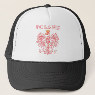 Casquette Pologne avec aigle rouge polonais