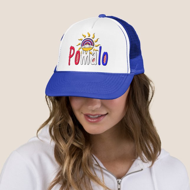 Casquette Pomalo - Détente croate avec soleil et arc-en-ciel (En situation)