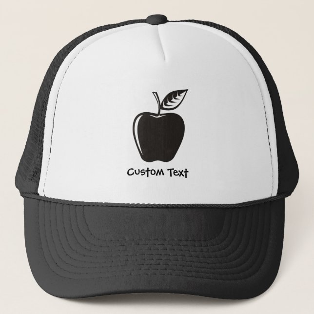 Casquette Pomme Noir (Devant)