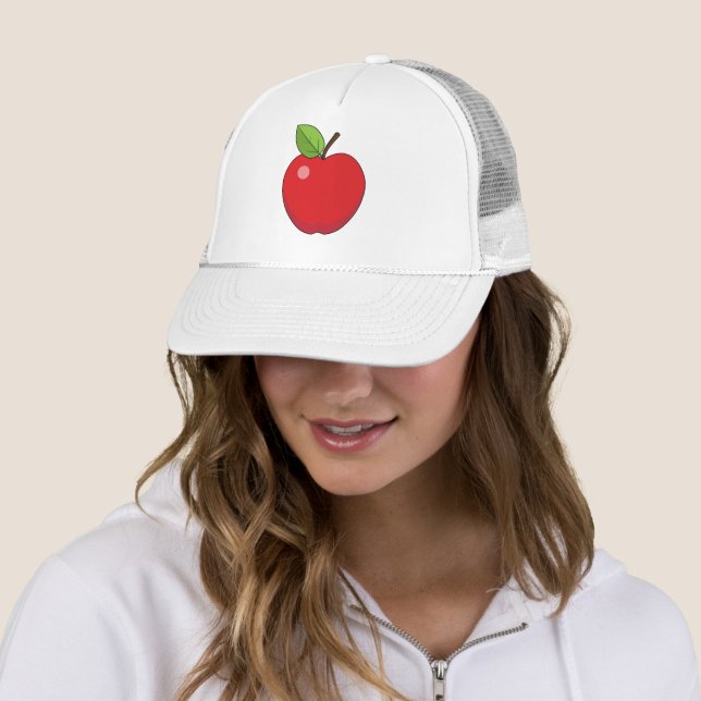 Casquette Pomme rouge (En situation)