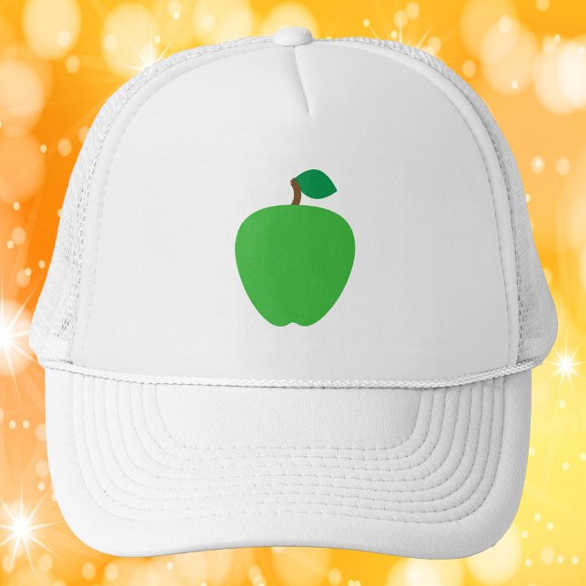 Casquette Pomme verte aux fruits (A hat with a graphic of a green apple)