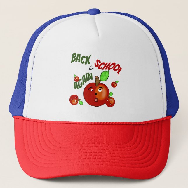 Casquette Pommes rouges drôles (Devant)