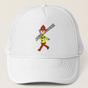 Casquette Pompier bonhomme allumette avec échelle