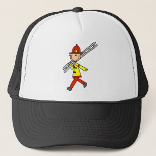 Casquette Pompier bonhomme allumette avec échelle