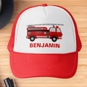 Casquette Pompier Camion Enfants
