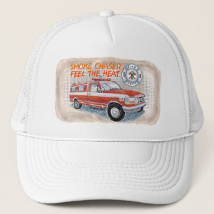 Casquette Pompier chasseur de fumée Camion de pompiers