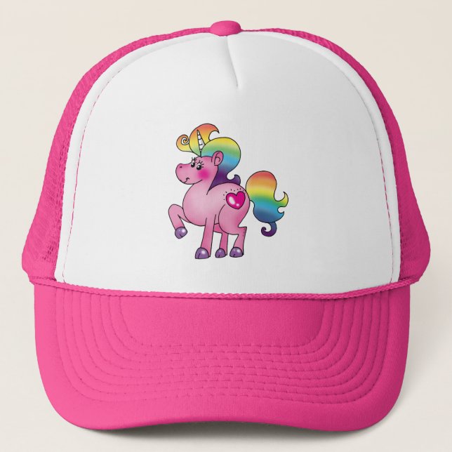 Casquette poney mignon de licorne (Devant)