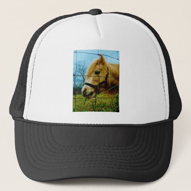 Casquette Pony miniature blond / Cheval Ciel bleu (Devant)