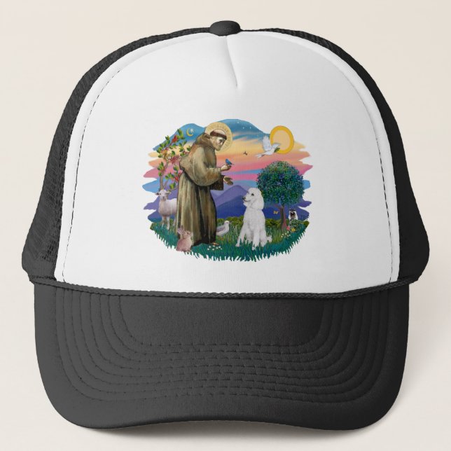 Casquette Poodle (blanc standard) (Devant)