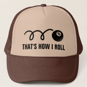 Casquette Pool player trucker hat for eightball fans