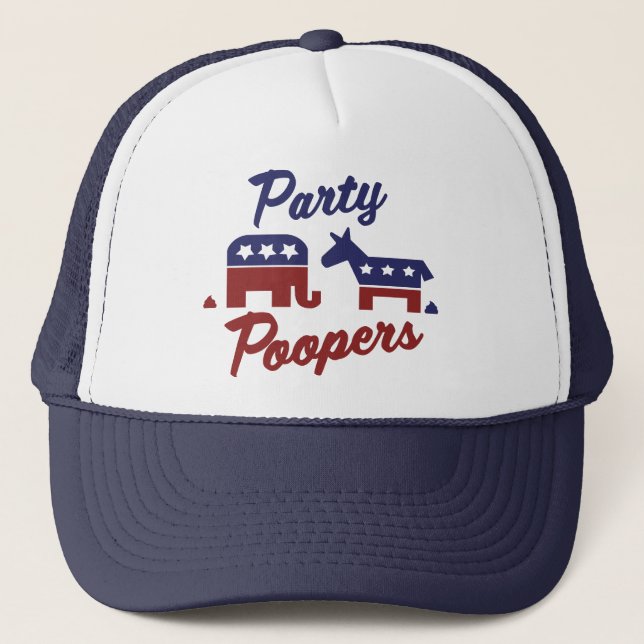 Casquette Poopers de partis politiques (Devant)