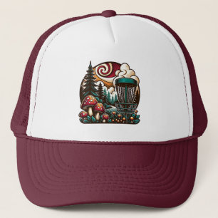 Casquette Pop Art Champignons et Disque Golf Course Ai Art