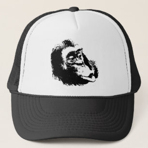 Casquette Pop Art drôle Chimpanzé