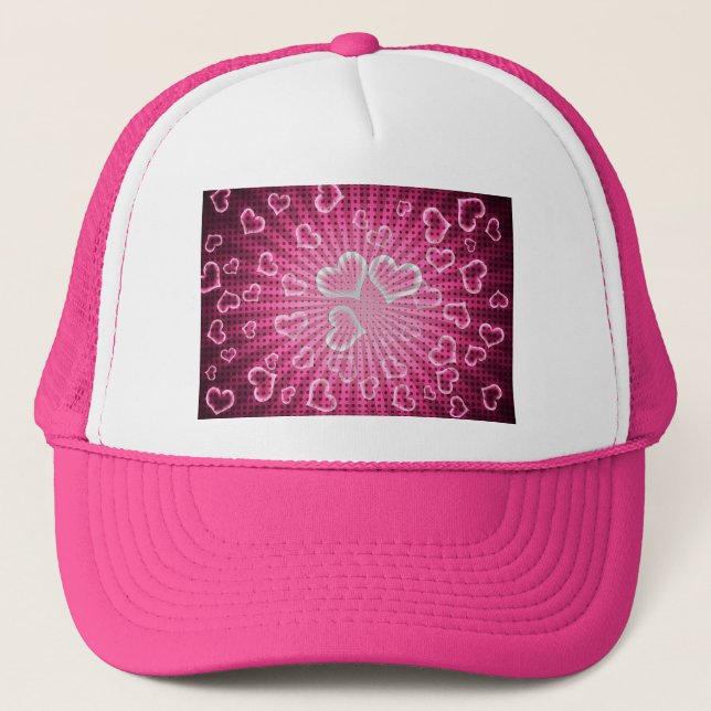 Casquette Pop Art Hearts Valentine (Devant)