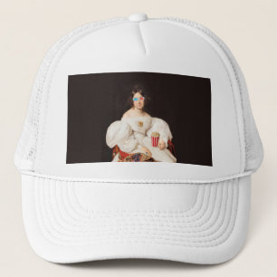 Casquette Pop Corn Diva avec lunettes 3D