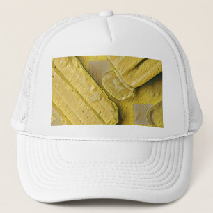Casquette popsicle à cône de crème glacée jaune