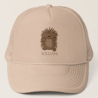 Porcupine cartonné mignon avec votre nom ou votre 