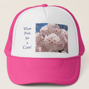 Casquette Portez du rose pour une guérison ! Chapeaux de dam