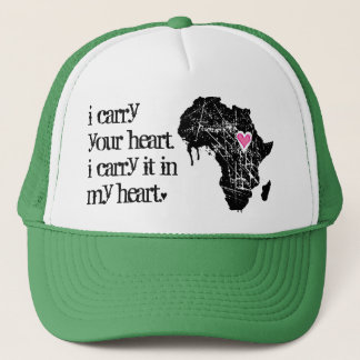 Casquette Portez le coeur de l'Afrique