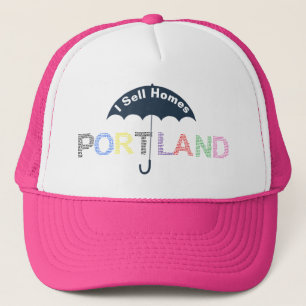 Casquette Portland Immobilier Maisons Pink Baseball Casquett