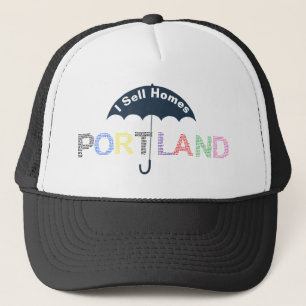 Casquette Portland Real Estate Homes Black Baseball Casquett