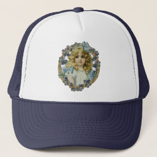 Casquette Portrait Antique de Petite Fille Enfant Beau