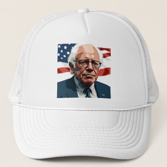 Casquette Portrait de Bernie Sanders (Devant)