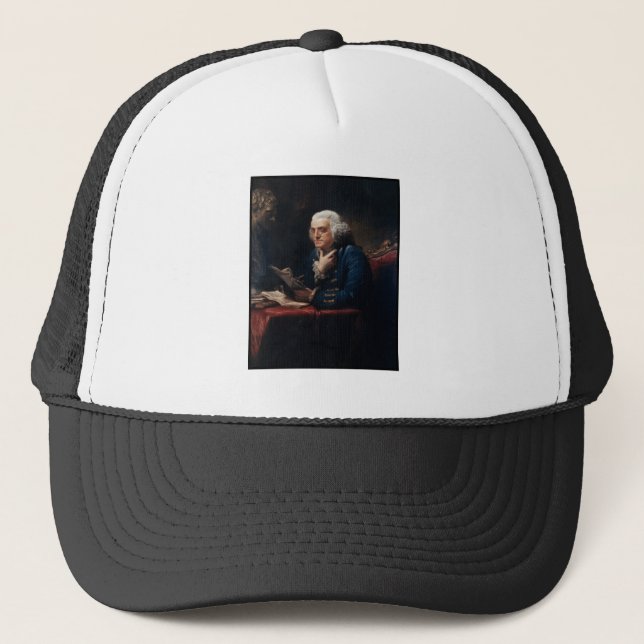 Casquette Portrait de pouce Benjamin Franklin à la Maison Bl (Devant)