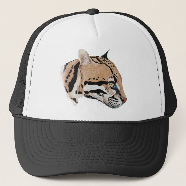 Casquette Portrait d'occelot (Devant)